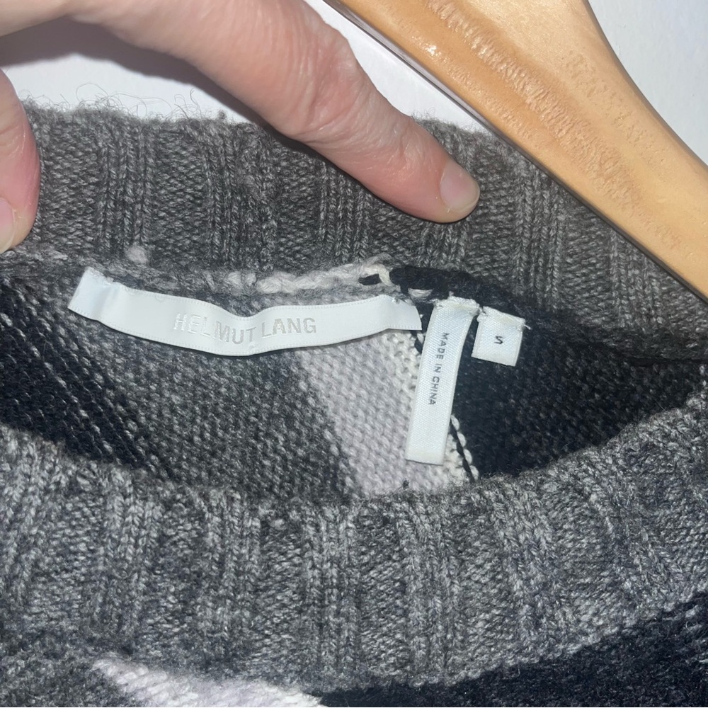 Helmut Lang Charcoal and Black Knit Top - Picture 5 of 5